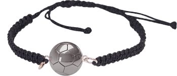 Aetoma Ανδρικό ασημένιο βραχιόλι μπάλα ποδοσφαίρου